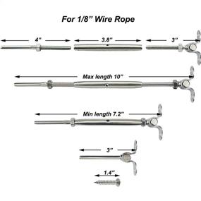 img 2 attached to 🔩 Lulultn T316 Marine Grade Stainless Steel Cable Railing Hardware Kit - 30 Pairs for 1/8 Cable Railing System with Adjustable Angle