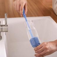 silicone bottle cleaning brush handle logo
