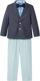 img 4 attached to 👔 Nautica Little Boys Dress Jacket: 4 Piece Clothing Set for Suits & Sport Coats - Stylish & High-Quality