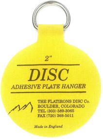 img 3 attached to 🔧 Invisible English Disc Adhesive Large Plate Hangers - 4-2 Inch Hanger Set