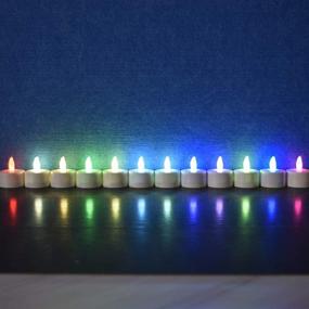 img 1 attached to 🕯️ HL Replacement Inductive Tea Lights, 6PCS, RGB (Only for Replacement, Not Standalone Usage)