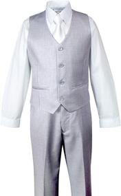 img 2 attached to 👦 Boys' 3-Piece White Spring Notion Outfit with Two Buttons