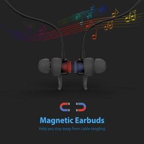 img 1 attached to ADPROTECH Lightning Headphones Earphones Magnetic Earbuds In-Ear MFi Certified With Microphone Controller For Sports Workout Compatible With IPhone 13/12/ 11/Pro Max/Xr/Xs Max/X/8 Black And Red