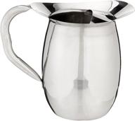 🔔 winco wpb-2c deluxe bell pitcher: stainless steel, 2-quart capacity, with ice catcher logo