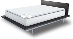 img 2 attached to 😴 Enhance Your Sleep Comfort with Sleep Innovations 1-1/2-Inch Memory Foam Full Mattress Topper