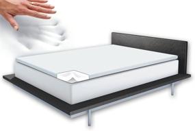 img 1 attached to 😴 Enhance Your Sleep Comfort with Sleep Innovations 1-1/2-Inch Memory Foam Full Mattress Topper