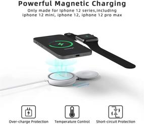 img 2 attached to 🔌 CIVPOWER 2-in-1 Magnetic Wireless Charger for Apple Watch SE/7/6/5/4/3/2/1 & MagSafe Charger Compatible with iPhone 13/12/Pro/Pro Max/Mini