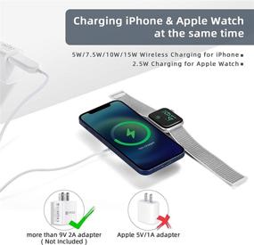 img 1 attached to 🔌 CIVPOWER 2-in-1 Magnetic Wireless Charger for Apple Watch SE/7/6/5/4/3/2/1 & MagSafe Charger Compatible with iPhone 13/12/Pro/Pro Max/Mini