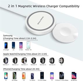 img 3 attached to 🔌 CIVPOWER 2-in-1 Magnetic Wireless Charger for Apple Watch SE/7/6/5/4/3/2/1 & MagSafe Charger Compatible with iPhone 13/12/Pro/Pro Max/Mini