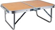 📚 convenient and portable mind reader folding lap tray: versatile bed breakfast desk for studying, reading, crafting - brown logo