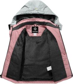 img 2 attached to 🧥 GEMYSE Girl's Waterproof Ski Snow Jacket: Stay Warm and Dry in this Fleece-Lined Winter Jacket with Hood