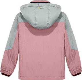 img 3 attached to 🧥 GEMYSE Girl's Waterproof Ski Snow Jacket: Stay Warm and Dry in this Fleece-Lined Winter Jacket with Hood