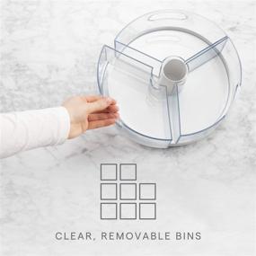 img 1 attached to 🔄 YouCopia Crazy Susan Kitchen Cabinet Turntable and Snack Organizer with Bins: Streamline Your Kitchen Storage!