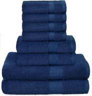 glamburg ultra soft 8 piece towel logo