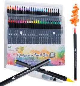 img 4 attached to Watercolor Flexible Painting Washable Calligraphy Painting, Drawing & Art Supplies