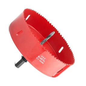 img 4 attached to NINIA Hole Saw 6 Inch 152mm - Heavy Duty HSS Bi-Metal Cutter for Wood & Metal - With Arbor - High Speed Steel Design - Make Cornhole Boards