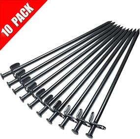 img 2 attached to 🏕️ Durable and Versatile Eurmax 10PC Pack Steel Tent Stakes - Ideal Camping Stakes for Canopies, Tarps, and Outdoor Adventures