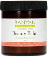 🌹 banyan botanicals beauty balm with shatavari & rose geranium - usda certified organic, 4 oz - moisturizing & softening skin logo