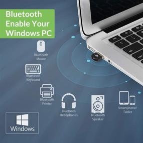 img 2 attached to Avantree DG45 Bluetooth 5.0 USB Dongle - PC Computer Desktop Laptop Bluetooth Adapter, Wireless Transfer for Headphones Speakers Keyboard Mouse Printers Music & Calls - Windows 10/8.1/8 Compatible