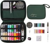 🧵 complete sewing kit - basic diy sewing kits for adults with portable bag - needle and thread kit for sewing ideal for emergency repairs and rapid fixes (green) logo