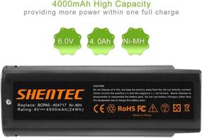 img 2 attached to ⚡️ Shentec 2-Pack 4000mAh 6V Battery: The Perfect Replacement for Paslode 404717 & More, Ni-MH