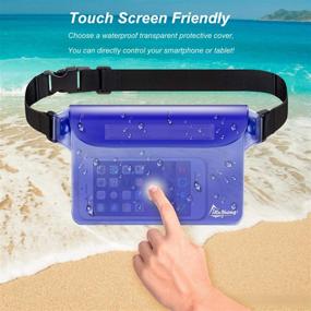 img 2 attached to 🌊 iKuShang Waterproof Pouch 2 Pack/3 Pack - Ultimate Protection for your Phone, Wallet, and Valuables during Water Activities