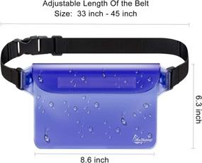 img 3 attached to 🌊 iKuShang Waterproof Pouch 2 Pack/3 Pack - Ultimate Protection for your Phone, Wallet, and Valuables during Water Activities