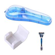 🪒 manual razor set with protective case, razor holder, and travel case logo