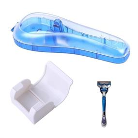 img 4 attached to 🪒 Manual Razor Set with Protective Case, Razor Holder, and Travel Case