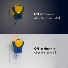 img 2 attached to 🍌 Minions Projectables Plug-in Night Light, Despicable Me, Kids' Collector’s Edition, Light-Sensing, Ceiling/Wall/Floor Image, Yellow, 42029