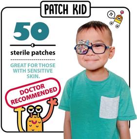 img 1 attached to Medium Sized Fun and Comfortable Patch Kid Eye Patches/Adhesives (50 Patches in Each Box) - Ideal for Medical Use Including Lazy Eye Treatment