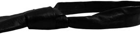 img 3 attached to 👔 Black Necktie for Men | Genuine Lamb Leather | South Beach Leather Men's Accessories