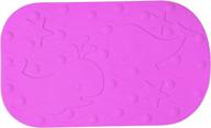 🛁 rynnd non-slip bathtub mat for kids - purple bathroom mat for toddlers, babies, and children, anti-slip shower mat for floor - small size 16.5 x 9.8 logo