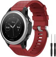 vozehui compatible with garmin fenix 5s band logo