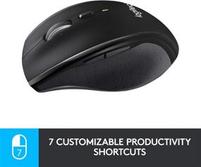 img 1 attached to 🖱️ Logitech M705 Wireless Marathon Mouse for PC - Extended 3-Year Battery Life, Ergonomic Shape with High-Speed Scrolling and USB Unifying Receiver for Computer and Laptop - Black