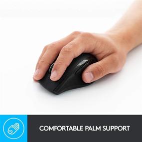 img 3 attached to 🖱️ Logitech M705 Wireless Marathon Mouse for PC - Extended 3-Year Battery Life, Ergonomic Shape with High-Speed Scrolling and USB Unifying Receiver for Computer and Laptop - Black