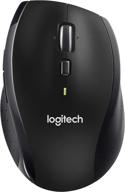 🖱️ logitech m705 wireless marathon mouse for pc - extended 3-year battery life, ergonomic shape with high-speed scrolling and usb unifying receiver for computer and laptop - black логотип