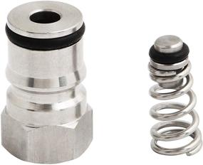 img 2 attached to 🔩 Cornelius Type Keg Ball Lock Posts Set - 304 Stainless Steel, Gas and Liquid Female Thread, Corny Keg Adapter Kit with 19/32"-18 Thread