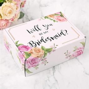 img 3 attached to Set of 6 Bridesmaid Proposal Boxes - Empty Gift Boxes for Bridesmaids, including 5 'Will You be My Bridesmaid' and 1 'Will You Be My Maid of Honor'