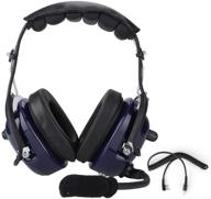 aviation headsets canceling microphone airplane logo