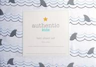 authentic kids piece sheet shark logo