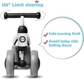 img 1 attached to 🚲 XJD Baby Balance Bikes - Best Baby Toys for 1 Year Old Boys and Girls (10-24 Months) - Cute Toddler First Bicycle - Infant Walker - Children's No Pedal 4 Wheel Toy - Perfect 1st Birthday Gift