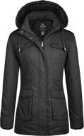 warmth meets style: wantdo women's winter parka coat with removable hood and sherpa lining логотип