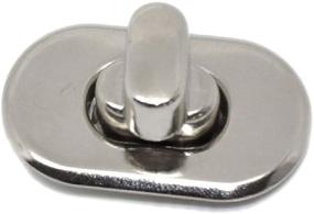 img 3 attached to 🔒 Housweety 10 Sets Silver Tone Purse Twist Lock, 28x37mm (1 1/8"x1 4/8")