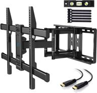 📺 perlesmith tv wall mount bracket: full motion dual articulating arms for 37-70 inch tvs - max vesa 600x400 - 132lbs capacity - tilt, swivel, rotation - pslfk1 logo