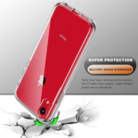 img 2 attached to COOLQO Compatible iPhone XR Case with 2 x Tempered Glass Screen Protector - Full Body Coverage - Heavy Duty Shockproof Defender - Phone Protective Cover