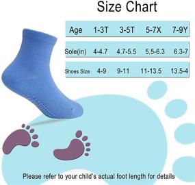 img 1 attached to 12-Pack Toddler Baby Socks with Non-Slip Grips, 1-5T, Multi Colors - Perfect Gift for Boys and Girls