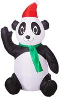 airblown inflatable panda 3 5 tall логотип