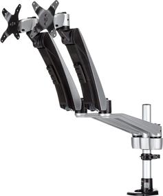 img 4 attached to 🖥️ StarTech.com Premium Silver Dual Monitor Arm - Adjustable Articulating Desk Mount - Supports VESA Monitors from 12'' to 30'' - Grommet/Desk Mount Compatible (ARMDUAL30)