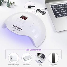 img 3 attached to 💅 NAILGIRLS 36W UV Led Nail Lamp - Fast Curing Lamps with 3 Timer Settings, USB Powered Nail Dryer for Gel Polish, Automatic Sensor Nail Art Tools